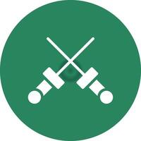 Fencing Creative Icon Design vector