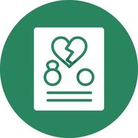 Divorce Creative Icon Design vector