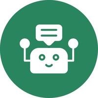Chatbot Creative Icon Design vector