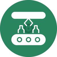 Conveyor Belt Creative Icon Design vector