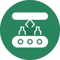 Conveyor Belt Creative Icon Design vector