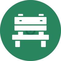 Bench Creative Icon Design vector