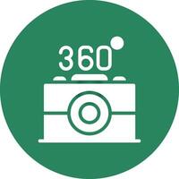 360 Camera Creative Icon Design vector