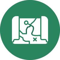 Treasure Map Creative Icon Design vector