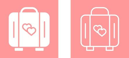 Lover Suitcase Vector Icon