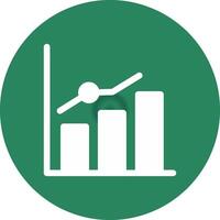 Growth Chart Creative Icon Design vector