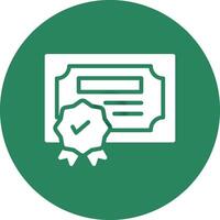 diseño de icono creativo de certificación vector