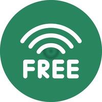 Free Wifi Creative Icon Design vector