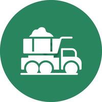 Dump Truck Creative Icon Design vector