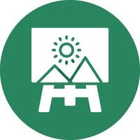 Canvas Creative Icon Design vector