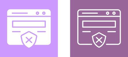 Unprotected Website Vector Icon
