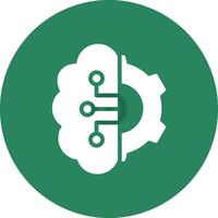 Artificial Intelligence Creative Icon Design vector