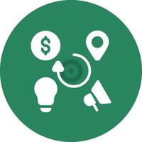 4Ps Creative Icon Design vector