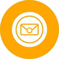 Circle Envelope Creative Icon Design vector