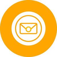 Circle Envelope Creative Icon Design vector