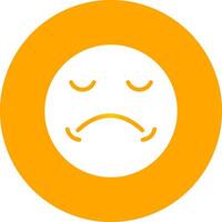Sad Creative Icon Design vector