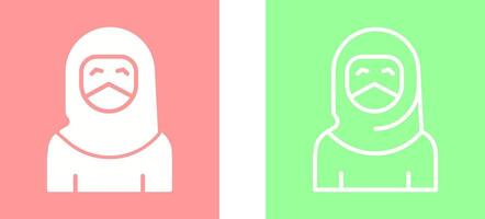 Woman with Niqab Vector Icon