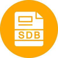 sdb creativo icono diseño vector