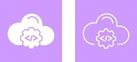 Cloud Coding Vector Icon