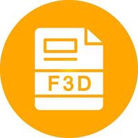 F3D Creative Icon Design vector