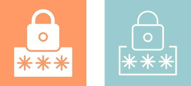 icono de vector de código pin
