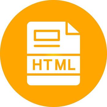 HTML Creative Icon Design vector