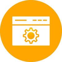 Browser Setting Creative Icon Design vector