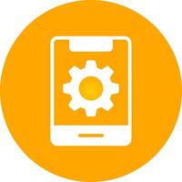 Mobile Setting Creative Icon Design vector