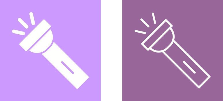 icono de vector de linterna