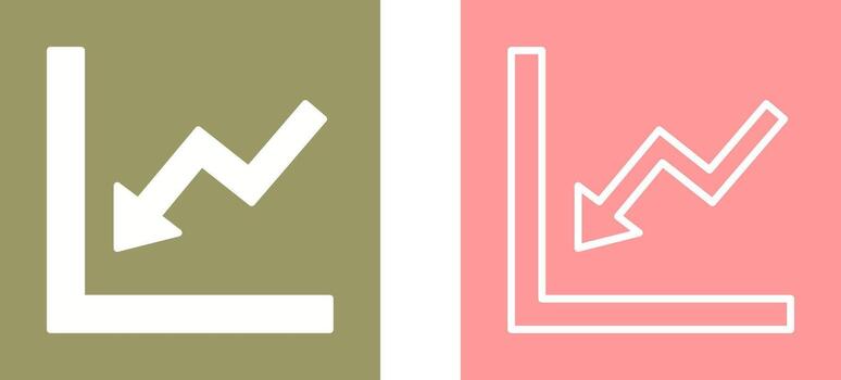 Graph Down Vector Icon