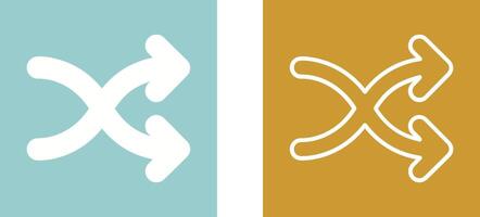 Arrow Crossing Vector Icon