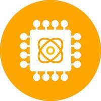 Quantum Technology Creative Icon Design vector