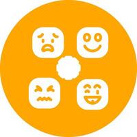 Perceiving Emotions Creative Icon Design vector