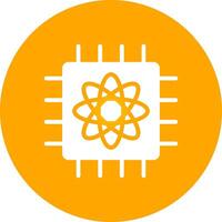 Quantum Computer Creative Icon Design vector