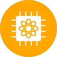 Quantum Computer Creative Icon Design vector