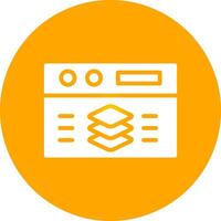 Full Stack Developer Creative Icon Design vector