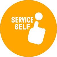 Self Service Creative Icon Design vector