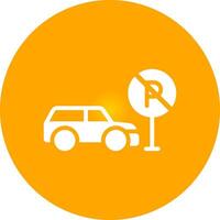 No Parking Creative Icon Design vector