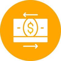 Money Transfer Creative Icon Design vector