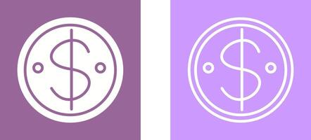 Dollar Coin Vector Icon