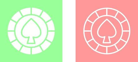 Spade Chip Vector Icon