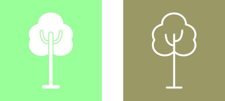 icono de vector de árbol