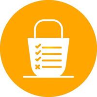 Bucket List Creative Icon Design vector