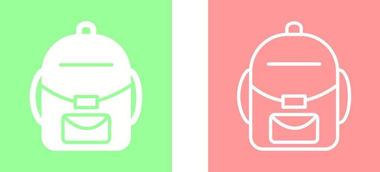 icono de vector de mochila