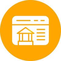 Online Banking Creative Icon Design vector