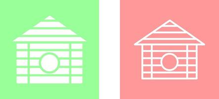 Wood Cabin Vector Icon