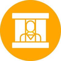 Prisoner Creative Icon Design vector