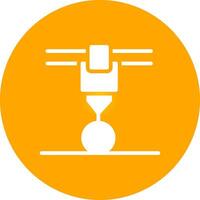 3d Printer Creative Icon Design vector