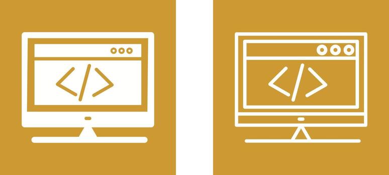 HTML Coding Vector Icon