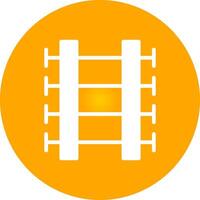 Train Tracks Creative Icon Design vector